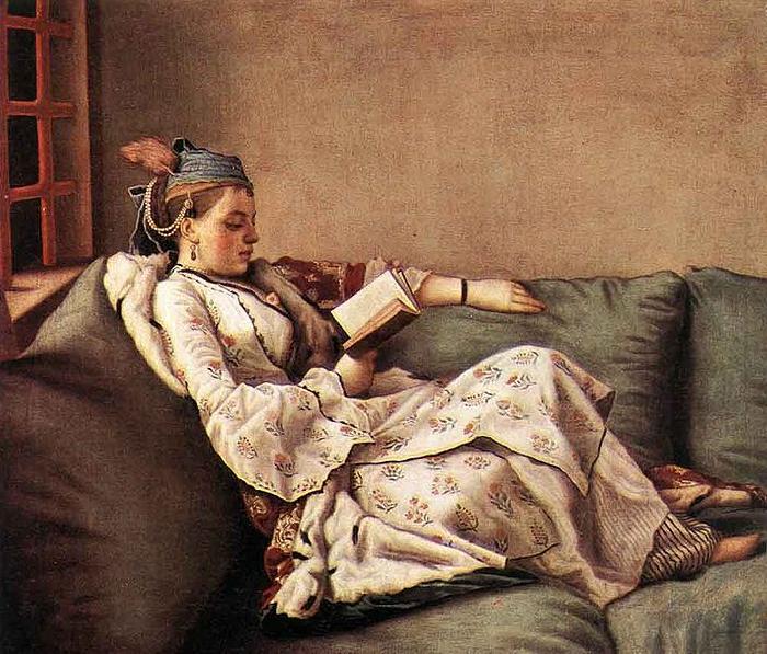 Jean-Etienne Liotard Portrait of Marie Adelaide de France en robe turque oil painting image
